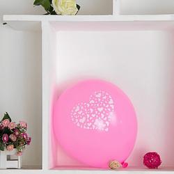 Ballonnen hart roze-wit